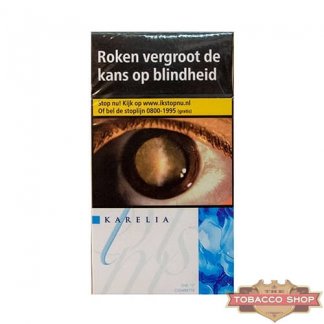 Пачка сигарет Karelia Slims Blue Duty Free - новый дизайн