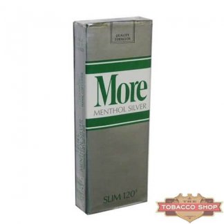 Пачка сигарет More Menthol Silver Slim 120's Soft USA
