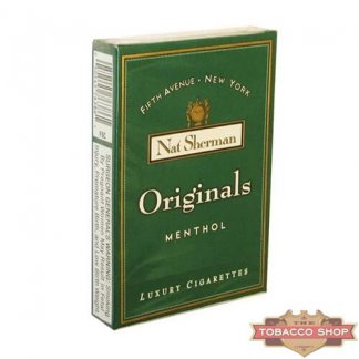 Пачка сигарет Nat Sherman Originals Menthol USA