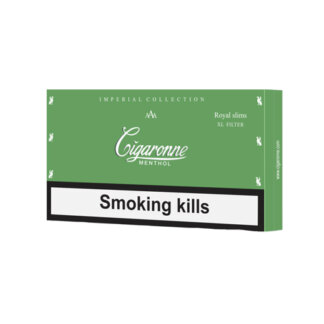 Пачка сигарет Cigaronne Royal Slims XL Filter Menthol 120mm