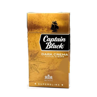 Пачка сигарилл Captain Black Superslim Dark Crema Duty Free